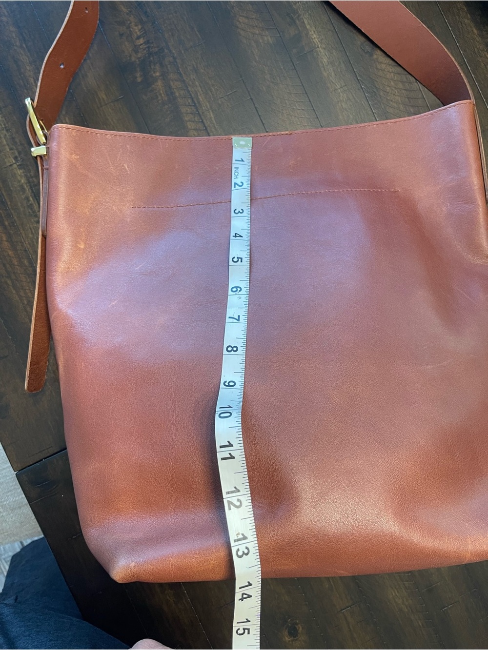 Madewell Leather Essential Tote in Chestnut Brown - Picture 6 of 12